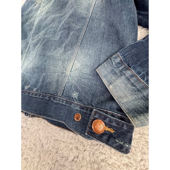 NWOT True Religion Denim 2012 Trucker Jacket S 50s Style Zip Classic American - Picture 12 of 14